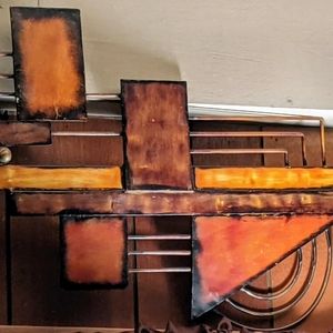 Ashley Furniture Art Deco Metal Geometric Wall Art